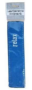 Bookmark Leatherette Page Holder Marker Relax Turquoise Color 6” Long - Bild 1 von 6