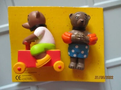 Figurine Petit ours Brun  / 2 figurines " Loisirs  "  - Photo 1/3