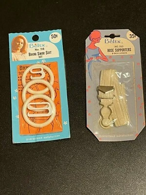 NOS Beltx No. 11 Bikini Swim Suit Set No.350 Hose Supporters Vintage Women's - Image 1 of 4