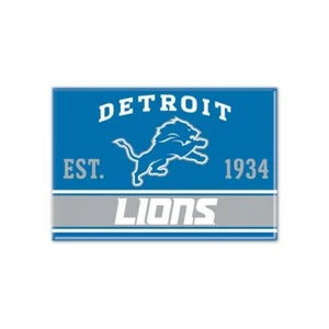 TWO (2) DETROIT LIONS, 2.5" X 3.5" METAL MAGNETS FROM WINCRAFT (MIX or MATCH) - Picture 1 of 2