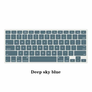 Elegant Color Silicone Keyboard Cover For Macbook M4 Pro14 16 Air 13 15 11 12 in - Picture 1 of 26