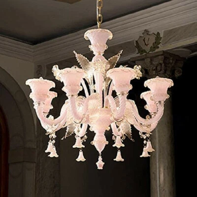 sconto 30% Lampadario in vetro soffiato rosa Antonietta sp5 Ideal Lux - Immagine 1 di 3
