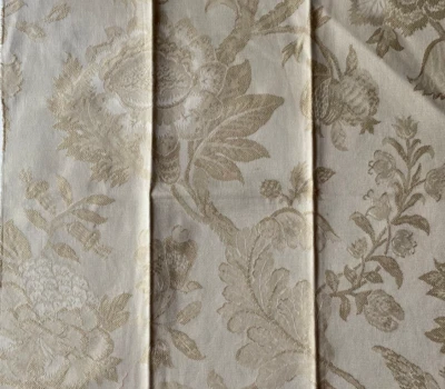 Lee Jofa Beauvois Weave in Stone Beige Designer Fabric Remnant 24x24" - Image 1 of 3