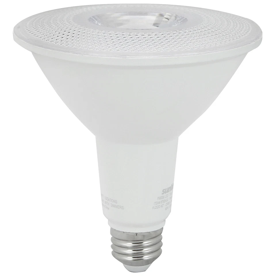 LED PAR38 Long Neck Spotlight 15W, 100W, 1200, 40Â° Flood Beam E26 3000K 1 Count - Image 1 of 1