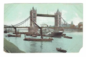 Tower Bridge London England Boote Postkarte - Bild 1 von 2