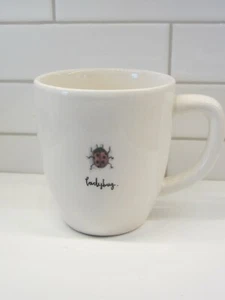 Tazza da caffè Rae Dunn Artisan by Magenta tazza da tè bianca rossa coccinella - Foto 1 di 7