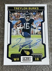 2023 Score Panini Football : TREYLON BURKS AUTO #30 Tennessee Titans - Picture 1 of 2