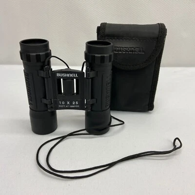 Bushnell Powerview 10x25 Binoculars 302 ft at 1000 YDS With Carry Pouch Case - Image 1 of 4