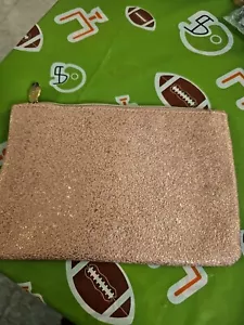 Ipsy Glam Makeup Bag, Pink, Gold Bag ONLY - Picture 1 of 3