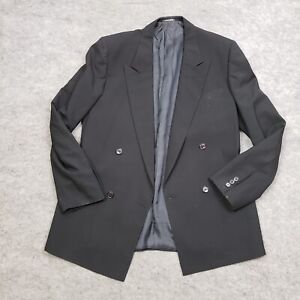 Principe Marzotto Blazer Men 40 Coat Jacket Long Sleeve Business Buttons Black