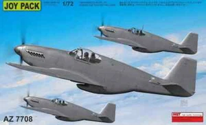 1/72 WW2 Fighters : NAA P-51B/C Mustangs x 3 "Joypack" #7707 : AZ MODELS - Picture 1 of 2