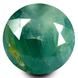1.34 ct AAA Premium Round Shape (7 x 7 mm) Bluish Green Grandidierite Gemstone - Picture 1 of 1