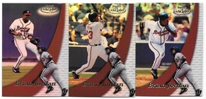 BRIAN JORDAN 3 CARD LOT 2000 TOPPS GOLD LABEL SET 72 CLASS 1 2 3 ATLANTA BRAVES - Picture 1 of 1