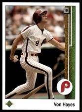 1989 Upper Deck Von Hayes Philadelphia Phillies #246