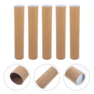 5 Pcs Poster Tube Practical Tubes Cardboard Postal Administration - Picture 1 of 12