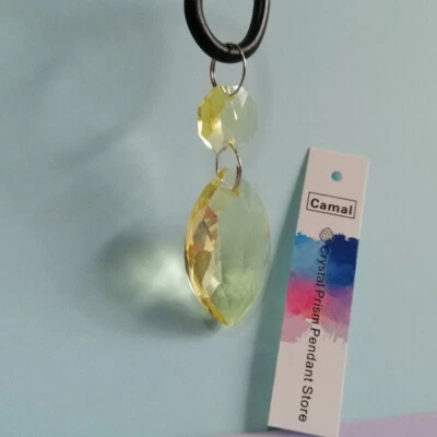 15件装吊灯吊坠38毫米婚礼水晶棱镜珠悬挂零件 — 第 1/4 张图片