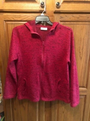Bobbie Brooks Red and Black Hooded Sweater size XL - Image 1 of 4