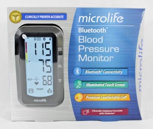 Microlife Bluetooth Oberarm-Blutdruckmessgerät Neu Kostenloser Versand BP3GY1-2N - Bild 1 von 4