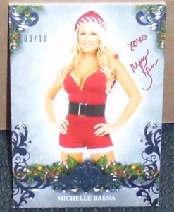 BENCHWARMER - MICHELLE BAENA - TARJETA AUTOGRAFIADA DE PAPEL DE PLATA DE VACACIONES #3/10 - Imagen 1 de 2