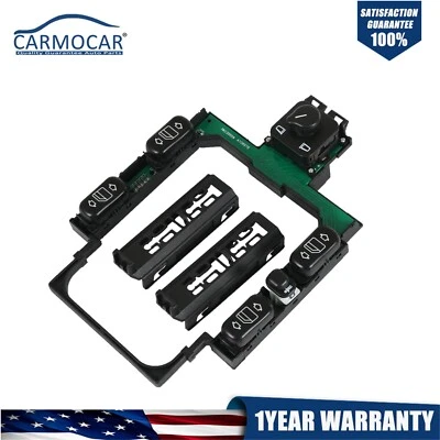 Console Mounted Master Window Control Switch for Mercedes Benz E300 E320 1996-97 - Image 1 of 4