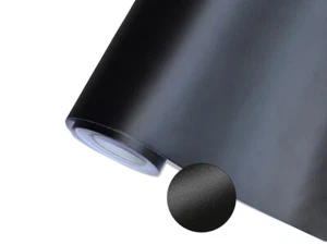 5,90€/m² Rauh Matt Schwarz Auto Folie Blasenfrei Luftkanäle Car Wrapping - Bild 1 von 1