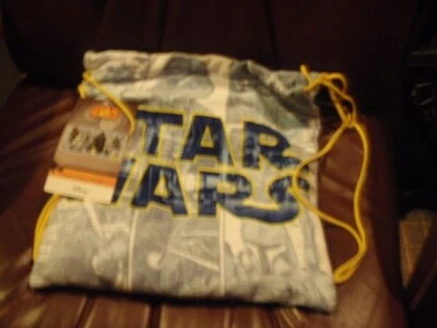 Conjunto de toalhas e sacolas de praia infantis personagens de Star Wars Disney novo 28 X 58 polegadas - Imagem 1 de 2