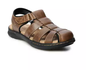 Croft & Barrow Herren Fischer geschlossene Zehe Rupert Sandalen braun GRÖSSEN! Neu im Karton - Bild 1 von 4