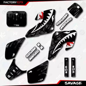 Black Savage Camo Racing Graphics kit fits Honda 2000-2003 XR50 XR 50 00-03 - Picture 1 of 2