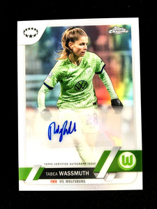 Tabea Wassmuth 2022-23 Topps Chrome UEFA Women’s Autographs REFRACTOR Auto B