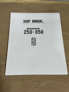 Official Service Shop Repair Manual Honda 250 350 CB250 CB350 CL250 CL350 SL350 - Picture 1 of 3