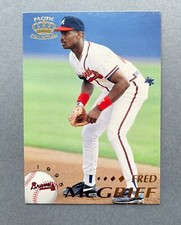 1995 Pacific Crown Collection Fred McGriff #12 HOF Atlanta Braves