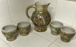 BRAZILIAN CERAMARTE TEA SET - GRAPES - Picture 1 of 12