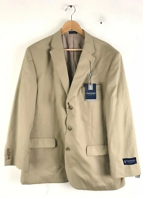 Abrigo deportivo blazer tostado talla 46R Stafford Essentials nuevo con etiquetas para hombre Foto 1 de 4