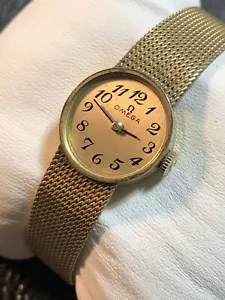 Vintage OMEGA Swiss 14K Gold Filled Mechanical Women’s Watch For Repair (Read) - Picture 1 of 23