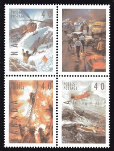 1991 Canada SC# 1333a Dangerous Occupations - Block of 4 Stamps Lot# A56 M-NH   - Picture 1 of 1