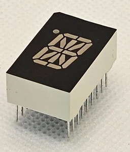 LTP-587Y Lite-On 16 Segment 0.5" Single Yellow LED Display Module 18 DIP - Bild 1 von 5