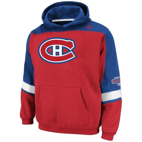 NWT Youth Montreal Canadiens NHL Majestic Lil’ Ice Classic Fleece Hoodie Cover