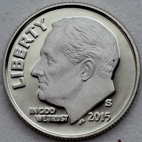 2015-S Proof Roosevelt Dime Cover