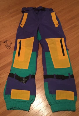 VTG 70s 80s Powderhorn Mountaineering Retro color block 32x30 Ski Pants - Image 1 of 4