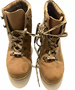 BOC Heeled Ankle Boots Womens Sz 7.5M Light Brown Booties - Picture 1 of 11