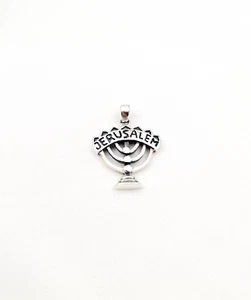 Collar Colgante David Plata Esterlina 925 Israel Menorá Judía Judaica Joyería - Imagen 1 de 8