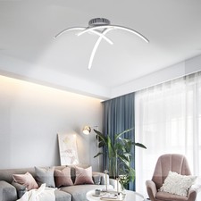 LED Ceiling Light Lamp Bedroom Living Room Home Lighting Fixture Chromed Color