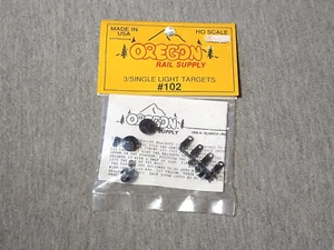 Oregon Rail Supply HO Scale 3 Single Light Targets #102 ~ TS - Picture 1 of 1