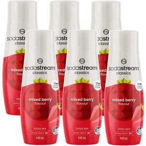 NEW SodaStream Classics Fruits Mixed Berries 440ml Pack 6 BULK - Picture 1 of 2