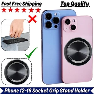 For iPhone 12-16 Magsafe Magnetic Metallic Pop-Up Phone Socket Grip Stand Holder - Picture 1 of 4