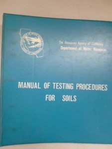 California Department of Water Resources Manual of Testing Procedures for Soils - Bild 1 von 2