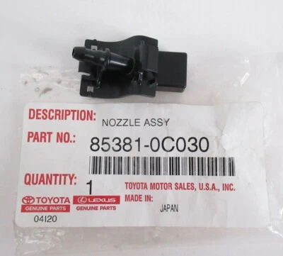Genuine OEM Toyota 85381-0C030 Left Front Windshield Washer Nozzle 07-20 Tundra - Image 1 of 4