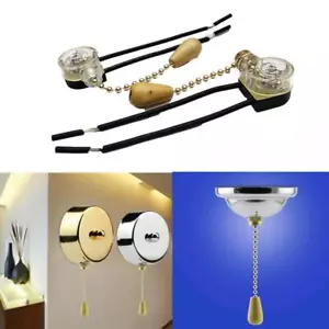2x Ceiling Fan Wall Light Replacement Pull Chain Cord Tool Switch Control U9T9 - Picture 1 of 10