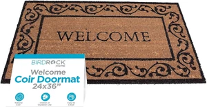 Welcome Door Mat - Decorative Entry Rug - Outdoor Durable Floor Doormats for Fro - Picture 1 of 12