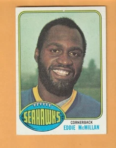 Eddie McMillan Seattle Seahawks 1976 Topps #388 Florida State Seminoles Tampa 7W - Imagen 1 de 2
